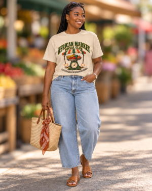 B1410F62-31C8-4A28-B515-CD4060939BAE African Market Social Club Organic Unisex T-Shirt