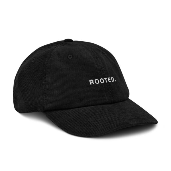 Rooted. Minimalist Embroidered Corduroy Cap