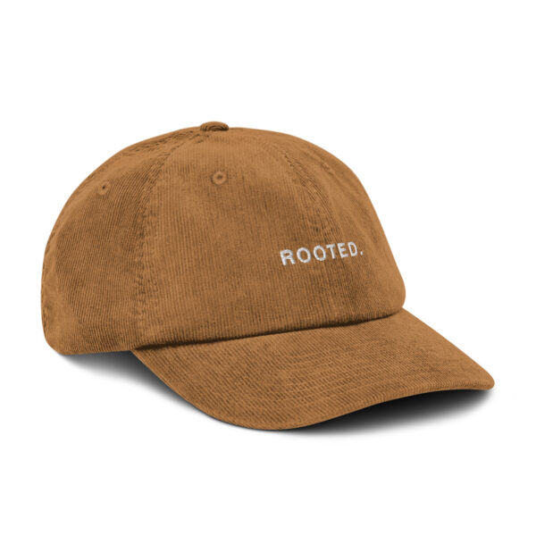 Rooted. Minimalist Embroidered Corduroy Cap