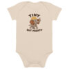 organic-cotton-baby-bodysuit-organic-natural-front-6ab6a414852df.jpg Tiny but Mighty Elephant Baby Cotton Bodysuit