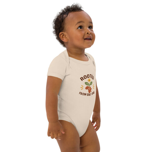 Rooted From Day One African Heritage Cotton Baby Bodysuit