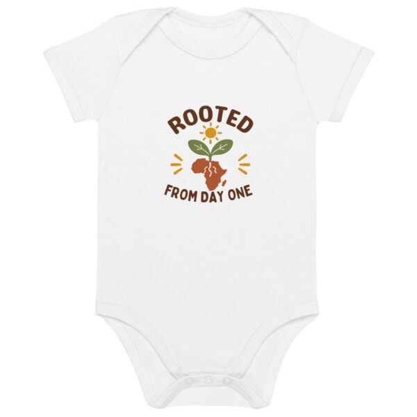 Rooted From Day One African Heritage Cotton Baby Bodysuit