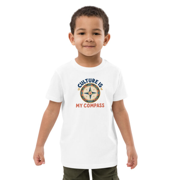 kids-organic-cotton-mini-creator-2.0-t-shirt-white-front-6ac4ad04832e6.jpg My Roots Are My Compass African Heritage Kids T-Shirt