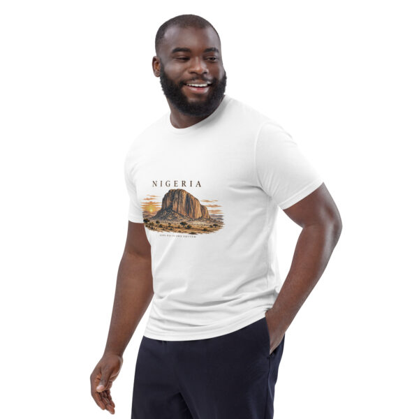 unisex-organic-cotton-creator-2.0-t-shirt-white-left-front-6ac76f49986f5.jpg Nigeria Zuma Rock Heritage T-Shirt